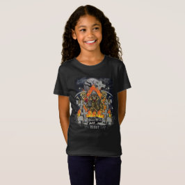 Scary Skeleton in Night Halloween T-shirt