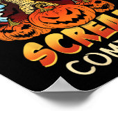 Scary Skeleton Monsters Ghost Funny Lazy Creepy Ha Poster (Hoek)