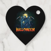 Scary Skeleton Night Halloween, Mijn Halloween Moo Bedankjes Labels (Achterkant)