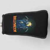 Scary Skeleton Night Halloween, Mijn Halloween Moo Golfheadcover (Voorkant)