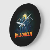 Scary Skeleton Night Halloween, Mijn Halloween Moo Grote Klok (Hoek)
