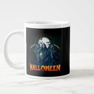 Scary Skeleton Night Halloween, Mijn Halloween Moo Grote Koffiekop