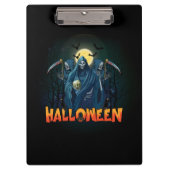 Scary Skeleton Night Halloween, Mijn Halloween Moo Klembord (Voorkant)