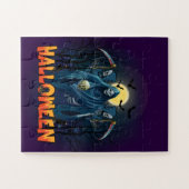 Scary Skeleton Night Halloween, Mijn Halloween Moo Legpuzzel (Horizontaal)