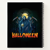 Scary Skeleton Night Halloween, Mijn Halloween Moo Notitieboek (Achterkant)