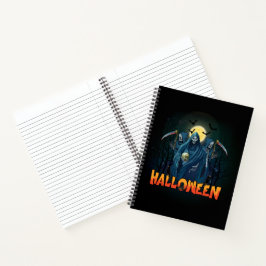 Scary Skeleton Night Halloween, Mijn Halloween Moo Notitieboek