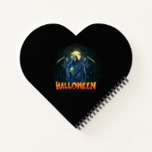 Scary Skeleton Night Halloween, Mijn Halloween Moo Notitieboek (Achterkant)