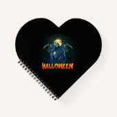 Scary Skeleton Night Halloween, Mijn Halloween Moo Notitieboek (Voorkant)