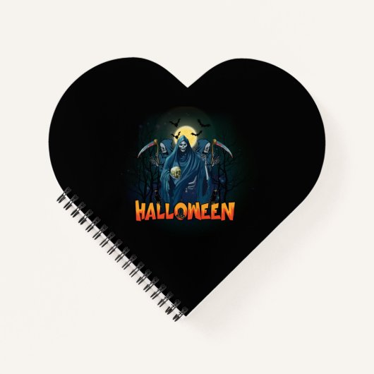 Scary Skeleton Night Halloween, Mijn Halloween Moo Notitieboek (Voorkant)