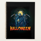 Scary Skeleton Night Halloween, Mijn Halloween Moo Planner (Voorkant)