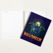 Scary Skeleton Night Halloween, Mijn Halloween Moo Planner (Display)