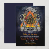 Scary Skeleton tijdens het Halloweenfeest Kaart (Voorkant / Achterkant)