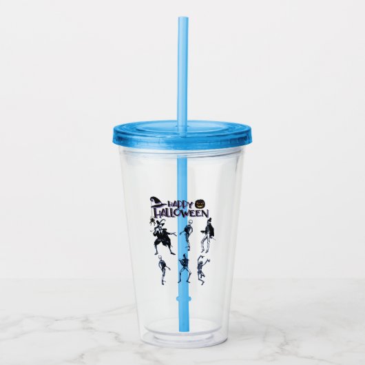 Scary Skeletons Party Acryl Drinkbeker (Voorkant)