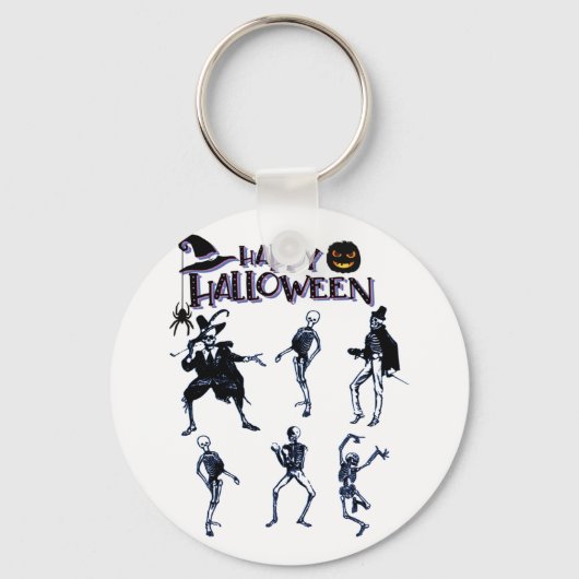 Scary Skeletons Party Sleutelhanger (Voorkant)