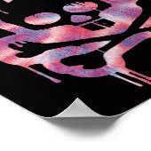 Scary Skull and Crossbones Bad Rabbit Horror Bunny Poster (Hoek)