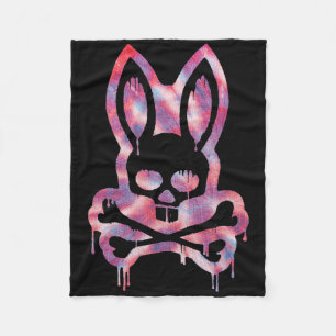 Scary Skull and Crossbones D Rabbit Horror Bunny H Fleece Deken