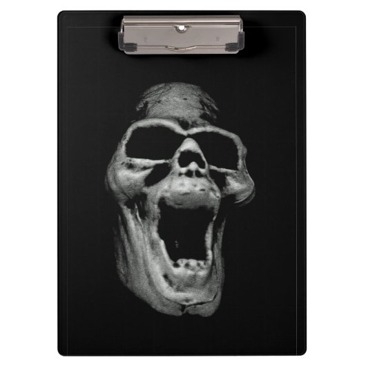 Scary Skull Cliboard Klembord (Voorkant)