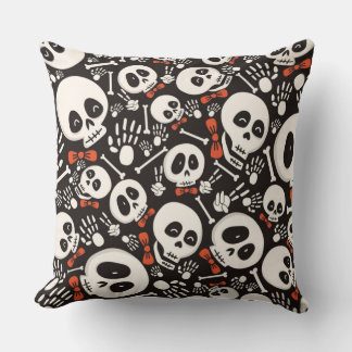 Scary Skull Halloween Pattern Kussen