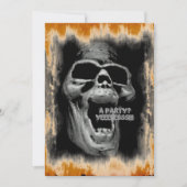 Scary Skull Invitation Kaart (Voorkant)