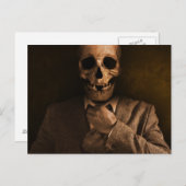 Scary Skull Man in Suit Briefkaart (Voorkant / Achterkant)