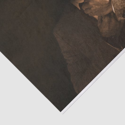 Scary Skull Man in Suit Tissuepapier (Detail)