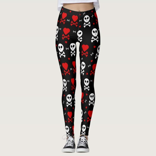 Scary Skulls Leggings (Voorkant)