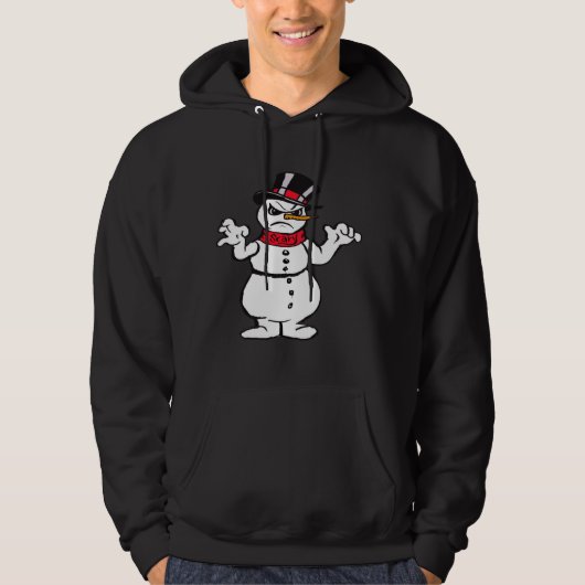 Scary Snowman 2016 Mannen Hoodie (Voorkant)