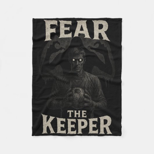 Scary Soccer Goalkeeper Horror Fear The Keeper Hal Fleece Deken (Voorkant)