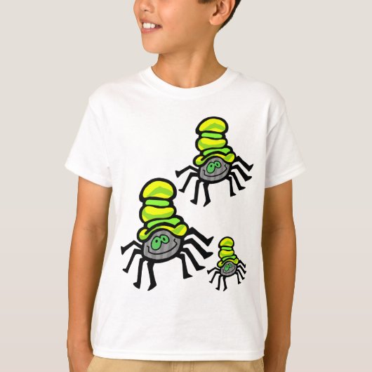 Scary Spider Kinder Halloween Shirt (Voorkant)