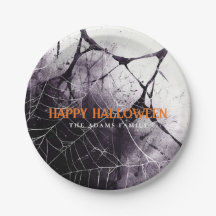Scary Spider Web Happy Halloween Custom Name