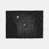 Scary Spider Web - Zwarte Weduwe Halloween Fleece Deken (Voorkant (Horizontaal))