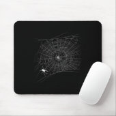 Scary Spider Web - Zwarte Weduwe Halloween Muismat (Met muis)