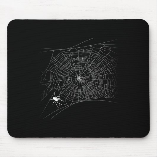 Scary Spider Web - Zwarte Weduwe Halloween Muismat (Voorkant)