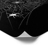 Scary Spider Web - Zwarte Weduwe Halloween Poster (Hoek)