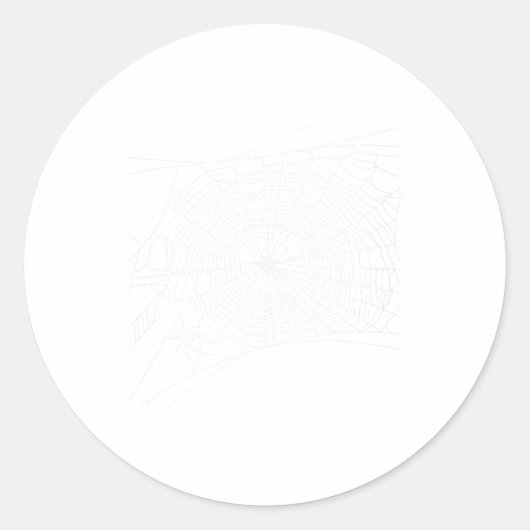 Scary Spider Web - Zwarte Weduwe Halloween Ronde Sticker (Voorkant)