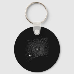 Scary Spider Web - Zwarte Weduwe Halloween Sleutelhanger