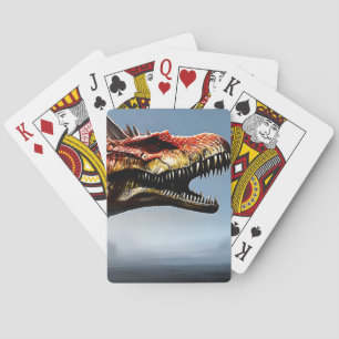 Scary Spinosaurus Dinosaur, deck of play-kaarten Pokerkaarten
