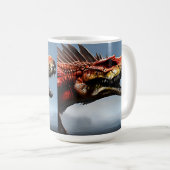 Scary Spinosaurus Dinosaur Koffiemok (Voorkant rechts)