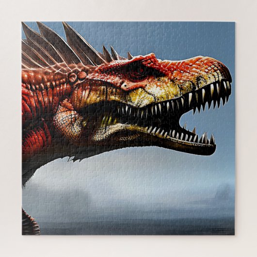 Scary Spinosaurus Dinosaur Legpuzzel (Verticaal)