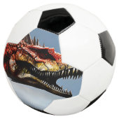 Scary Spinosaurus Dinosaur, Soccerball Voetbal (Drie kwart)