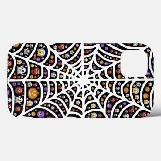 Scary Spooky Cobweb Collage Case-Mate iPhone Case (Achterkant (horizontaal))