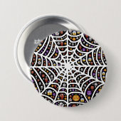 Scary Spooky Cobweb Collage Ronde Button 7,6 Cm (Voorkant /achterkant)