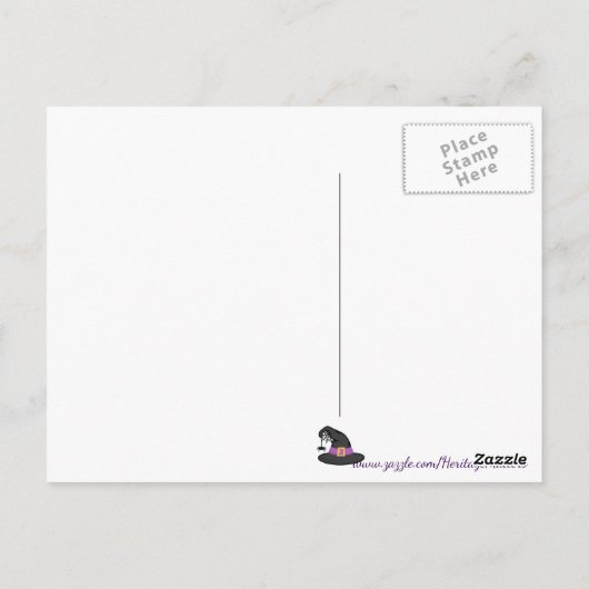 Scary Spooky Halloween Briefkaart (Achterkant)