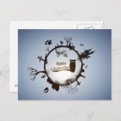 Scary Spooky Halloween Briefkaart (Voorkant / Achterkant)