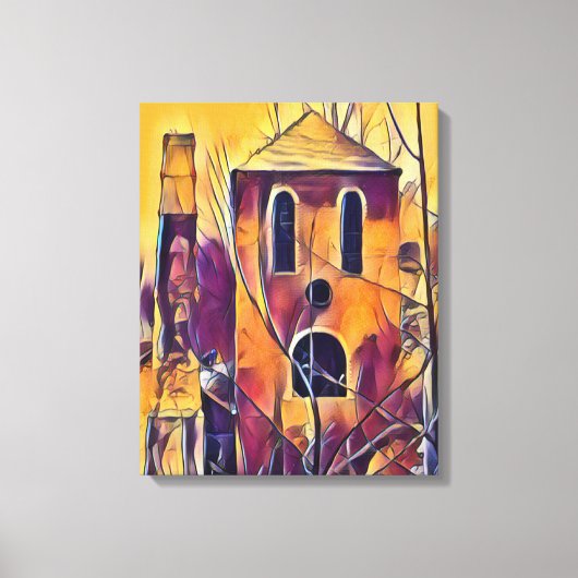 SCARY SPOOKY HALLOWEEN FUN CANVAS AFDRUK (Voorkant)