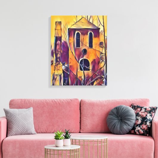 SCARY SPOOKY HALLOWEEN FUN CANVAS AFDRUK (Insitu (Woonkamer))