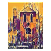 SCARY SPOOKY HALLOWEEN FUN FOTO AFDRUK (Voorkant)