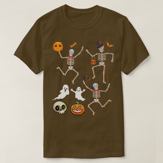 Scary spooky Halloween pomkin heks mannen vrouwen T-shirt (Design voorkant)