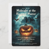 Scary Spooky Haunted House Volwassen Halloween Par Kaart (Voorkant)