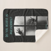 Scary Spooky Paranormal Sherpa Deken (Voorkant (horizontaal))